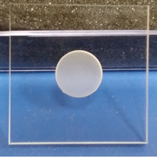 Zero Diffraction Plate for XRD sample: 30 x 30 x 2.5 mm with Cavity 5mm Dia. x 0.2 mm, 2sp, SiO2 Crystal