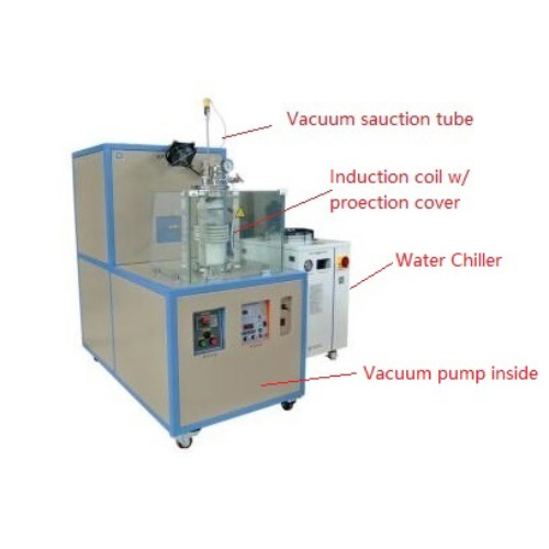 15KW Induction Melting System with Top-Suction Casting for Thin Rod Upto 1200C - SP-15VSC