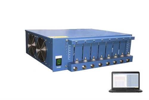 8 Channel Battery Analyzer (2-1000 mA, 5V) w/ Laptop &amp; Software - BST8-1A