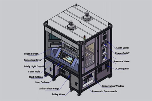 Helium Mass Spectrometer as Leak Detecting System for Prismatic Cells - MSK-TE501-H200