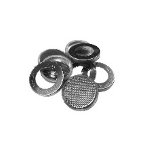 Holed CR2032 Coin Cells Cases (20d x 3.2mm) with Seal O-rings for Lithium Air Battery Research - 10pcs/pck - CR2032-CASE-WOM