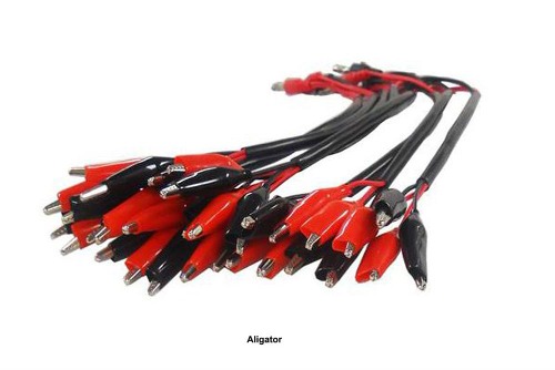 8 pcs Connection Cables with Alligator Connector for Battery Testing Board - EQ-BACC-8A