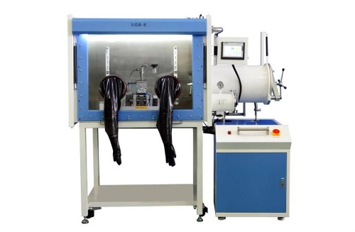 Jet Mill (50 - 500 g/ hr) in Glovebox w/ Purification System - MSK-JB-500-LD