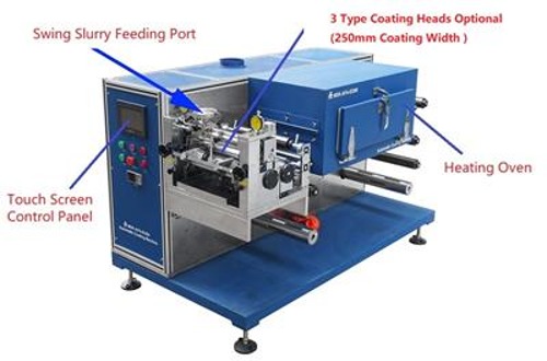 Roll to Roll Coating System (Max. 250mm W) with 3 Optional Coating Heads - MSK-AFA-300-LD